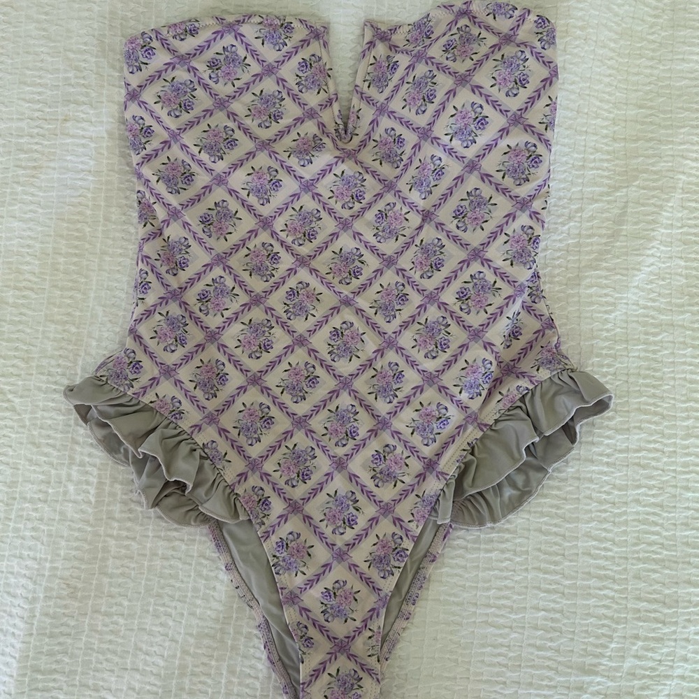 Blackbough Purple Floral One Piece Swimsuit